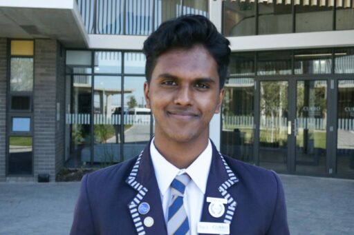 Dashayin Gilbert wins an award at Regeneron International Science and Engineering Fair