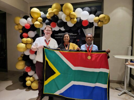 Kutlwano Tshatiwa and Ethan de Wet impress at Tunisia science and engineering festival