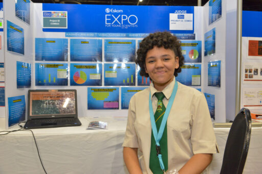 Young Namibian innovator champions creativity and culture at Eskom Expo ISF